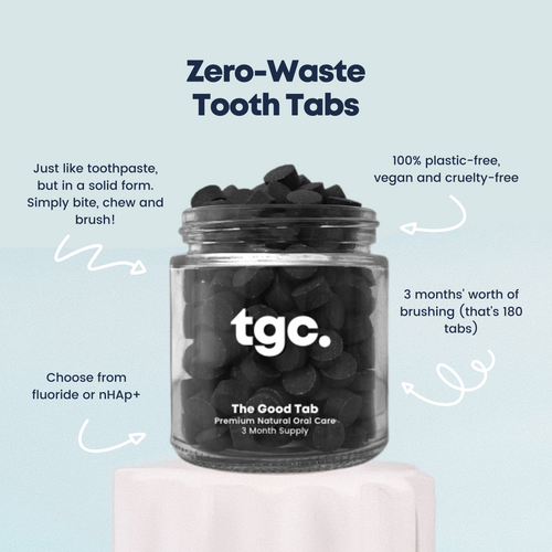 Mint Charcoal Toothpaste Tablets - The Good Company